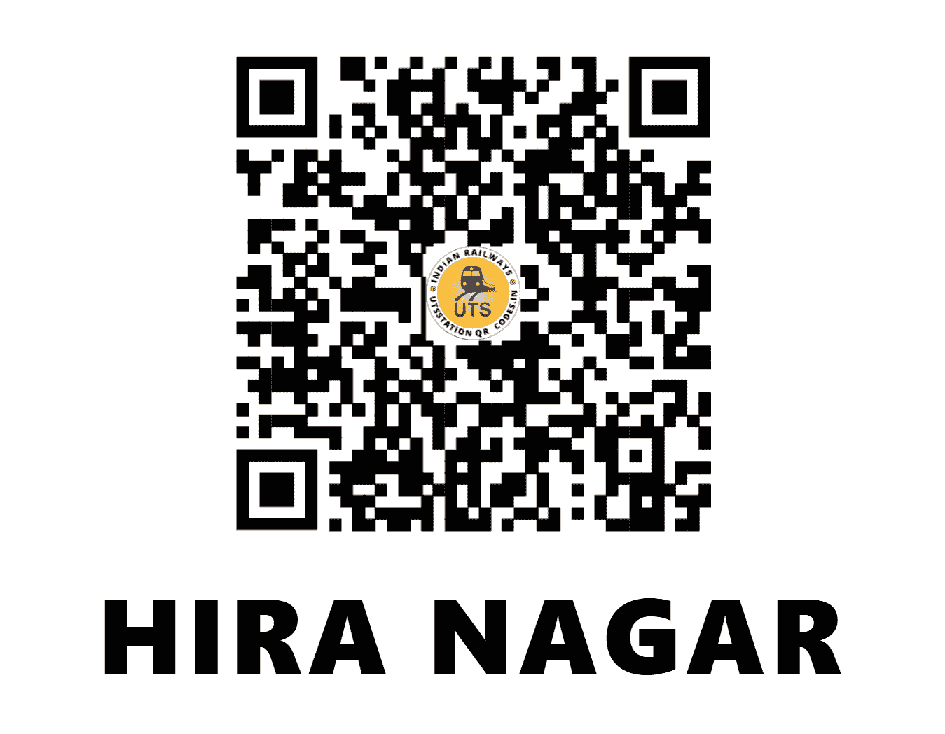 UTS QR Code for HIRA NAGAR - HRNR - NR (JAMMU AND KASHMIR)